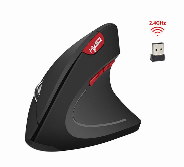 Vertical wireless mouse