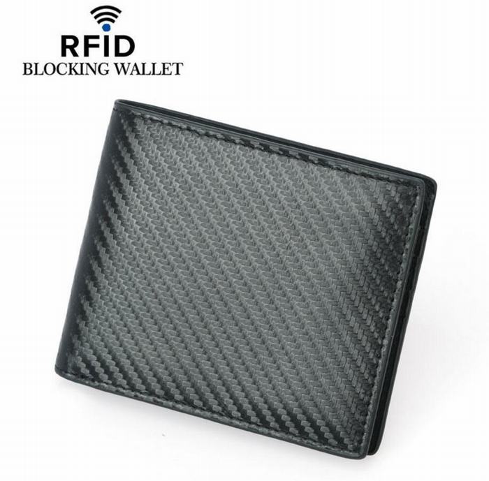 Carbon leather wallet